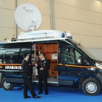 Foto Nicoloro G. Rimini 02/12/2010 Giornata inaugurale della Seconda edizione del ” Salone della Giustizia ” che si svolge dal 02 al 05 dicembre alla Fiera di Rimini. nella foto Un mezzo dei Carabinieri