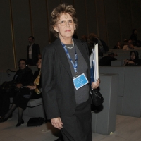 Foto Nicoloro G. 19/11/2010 Milano, Seconda edizione della conferenza internazionale " Science for Peace " organizzata dalla " Fondazione Veronesi ". In questa seconda giornata il tema e' " Strategie e modelli per un processo di Pace ". nella foto Christiane Groeben