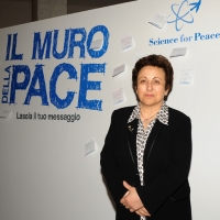 Foto Nicoloro G. 18/11/2011 Milano Si svolge all’ Universita’ Bocconi la terza conferenza internazionale di ” Science for Peace “, due giorni di incontri e dibattiti per promuovere la diffusione di una cultura di pace e la progressiva riduzione degli ordigni nucleari e delle spese militari a favore di maggiori investimenti in ricerca e sviluppo. nella foto Shirin Ebadi