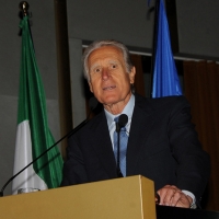 Foto Nicoloro G. 16/11/2012 Milano Quarta Conferenza Mondiale ” Science for Peace ” in cui si analizzano le cause all’ origine di conflitti e le soluzioni che la Scienza offre per la prevenzione e la risoluzione. In questa edizione esperti internazionali parlano di pena di morte ed ergastolo, accesso alle risorse e coesione sociale. nella foto Giancarlo Aragona