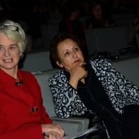 Foto Nicoloro G.   14/11/2014   Milano     Sesta Conferenza Mondiale \" Science for Peace \" dal titolo \" Pace come condizione del benessere \". nella foto Kathleen Kennedy Townsend, vicepresidente di Science for Peace, a sinistra, e Shirin Ebadi,  premio Nobel per la Pace 2003.