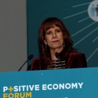 Foto Nicoloro G.  09/04/2015  Comunità di San Patrignano- Coriano ( Rimini )   Seconda edizione del Positive Economy Forum, due giorni di conferenze e dibattiti per pensare un nuovo modello economico per le generazioni future.  nella foto Hanifa Mezoui, Alto rappresentante ONU.