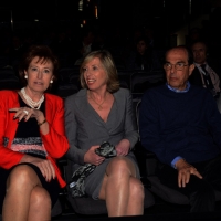 Foto Nicoloro G.  09/04/2015  Comunità di San Patrignano- Coriano ( Rimini )   Seconda edizione del Positive Economy Forum, due giorni di conferenze e dibattiti per pensare un nuovo modello economico per le generazioni future.  nella foto al centro il ministro Stefania Giannini, tra Letizia Moratti, co-fondatrice della Fondazione San Patrignano, e Gian Marco Moratti.