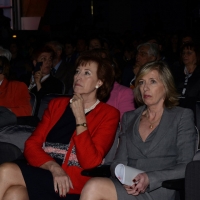 Foto Nicoloro G.  09/04/2015  Comunità di San Patrignano- Coriano ( Rimini )   Seconda edizione del Positive Economy Forum, due giorni di conferenze e dibattiti per pensare un nuovo modello economico per le generazioni future.  nella foto Letizia Moratti, co-fondatrice della Fondazione San Patrignano, a sinistra, e il ministro Stefania Giannini.