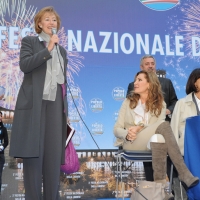 Foto Nicoloro G.  27/09/2010 Milano  Seconda Festa Nazionale della Liberta' organizzata dal PdL al Castello Sforzesco. nella foto Letizia Moratti – Daniela Santanchè'