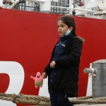 Foto Nicoloro G.   10/04/2024    Ravenna   E' approdata alla banchina di Marina di Ravenna la nave Ong Life Support con a bordo 200 migranti, dei quali 167 sono uomini, 15 sono donne e 18 minori di cui 8 non accompagnati. I paesi di provenienza dei migranti sono il Bangladesh, la Siria, il Pakistan, l'  Eritrea, l' Egitto e il Ghana. nella foto sono 18 i minori sbarcati e di questi 8 sono non accompagnati.