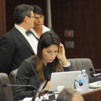 Foto Nicoloro G. 18/10/2011 Milano Seduta del Consiglio Regionale della Lombardia. nella foto Nicole Minetti