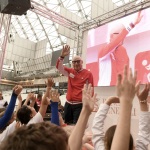 Foto Nicoloro G.   23/04/2024   Ravenna   Seconda tappa di Banca Generali \' Un campione per amico \', manifestazione a carattere sportivo-educativo,per350 bambini delle scuole primarie e secondarie, con la partecipazione di campioni di diverse discipline sportive. nella foto Ciccio Graziani ex calciatore.