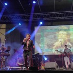 Foto Nicoloro G.   02/07/2023   Bagnacavallo ( RA )   La Milanesiana nel suo giro in Romagna fa tappa a Bagnacavallo. nella foto il gruppo musicale degli Extraliscio.
