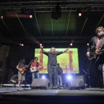 Foto Nicoloro G.   02/07/2023   Bagnacavallo ( RA )   La Milanesiana nel suo giro in Romagna fa tappa a Bagnacavallo. nella foto sul palco insieme gli Extraliscio e la Bandabardo\'.