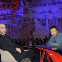 Foto Nicoloro G. 20/01/2012 Milano Prima puntata della nuova serie della trasmissione " Invasioni barbariche " in programmazione su La7 e condotta da Daria Bignardi. nella foto Roberto Saviano – Jovanotti