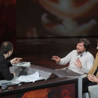 Foto Nicoloro G. 01/01/2012 Milano Trasmissione televisiva su Rai3 " Che tempo che fa " condotta da Fabio Fazio e interamente dedicata al ricordo dello scalatore ed esploratore Walter Bonatti. nella foto Fabio Fazio – Luca Mercalli – Marco Albino Ferrari