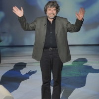 Foto Nicoloro G. 01/01/2012 Milano Trasmissione televisiva su Rai3 " Che tempo che fa " condotta da Fabio Fazio e interamente dedicata al ricordo dello scalatore ed esploratore Walter Bonatti. nella foto Reinhold Messner