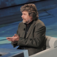 Foto Nicoloro G. 01/01/2012 Milano Trasmissione televisiva su Rai3 " Che tempo che fa " condotta da Fabio Fazio e interamente dedicata al ricordo dello scalatore ed esploratore Walter Bonatti. nella foto Reinhold Messner