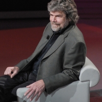 Foto Nicoloro G. 01/01/2012 Milano Trasmissione televisiva su Rai3 " Che tempo che fa " condotta da Fabio Fazio e interamente dedicata al ricordo dello scalatore ed esploratore Walter Bonatti. nella foto Reinhold Messner