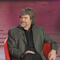Foto Nicoloro G. 01/01/2012 Milano Trasmissione televisiva su Rai3 " Che tempo che fa " condotta da Fabio Fazio e interamente dedicata al ricordo dello scalatore ed esploratore Walter Bonatti. nella foto Reinhold Messner