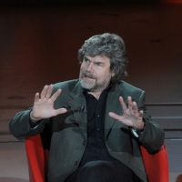 Foto Nicoloro G. 01/01/2012 Milano Trasmissione televisiva su Rai3 " Che tempo che fa " condotta da Fabio Fazio e interamente dedicata al ricordo dello scalatore ed esploratore Walter Bonatti. nella foto Reinhold Messner