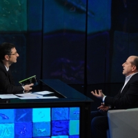 Foto Nicoloro G. 20/01/2013 Milano, Trasmissione televisiva su Rai3 ”Che tempo che fa” condotta da Fabio Fazio. nella foto Fabio Fazio – Flavio Vanetti