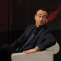 Foto Nicoloro G. 20/01/2013 Milano, Trasmissione televisiva su Rai3 ”Che tempo che fa” condotta da Fabio Fazio. nella foto Carlo Conti