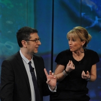 Foto Nicoloro G. 20/01/2013 Milano, Trasmissione televisiva su Rai3 ”Che tempo che fa” condotta da Fabio Fazio. nella foto Fabio Fazio – Luciana Littizzetto   