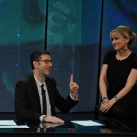 Foto Nicoloro G. 20/01/2013 Milano, Trasmissione televisiva su Rai3 ”Che tempo che fa” condotta da Fabio Fazio. nella foto Fabio Fazio – Luciana Littizzetto    