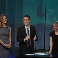 Foto Nicoloro G. 20/01/2013 Milano, Trasmissione televisiva su Rai3 ”Che tempo che fa” condotta da Fabio Fazio. nella foto Filippa Lagerback – Fabio Fazio – Luciana Littizzetto         