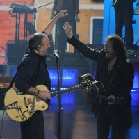 Foto Nicoloro G. 23/01/2012 Milano Trasmissione televisiva su Rai3 ” Che tempo che fa ” condotta da Fabio Fazio. nella foto  Ivano Fossati – Zucchero Fornaciari