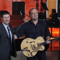 Foto Nicoloro G. 23/01/2012 Milano Trasmissione televisiva su Rai3 ” Che tempo che fa ” condotta da Fabio Fazio. nella foto  Fabio Fazio – Ivano Fossati