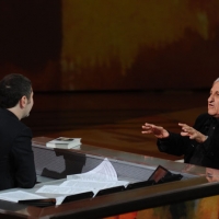 Foto Nicoloro G. 28/01/2012 Milano Trasmissione televisiva su Rai3 ” Che tempo che fa ” condotta da Fabio Fazio. nella foto Fabio Fazio – Abraham Yehoshua