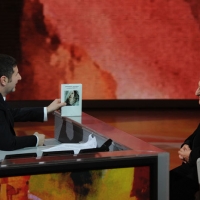 Foto Nicoloro G. 28/01/2012 Milano Trasmissione televisiva su Rai3 ” Che tempo che fa ” condotta da Fabio Fazio. nella foto Fabio Fazio – Abraham Yehoshua