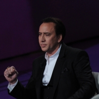 Foto Nicoloro G. 28/01/2012 Milano Trasmissione televisiva su Rai3 ” Che tempo che fa ” condotta da Fabio Fazio. nella foto Nicolas Cage