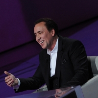 Foto Nicoloro G. 28/01/2012 Milano Trasmissione televisiva su Rai3 ” Che tempo che fa ” condotta da Fabio Fazio. nella foto Nicolas Cage