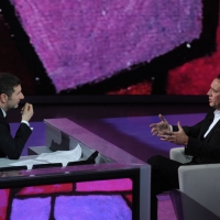 Foto Nicoloro G. 28/01/2012 Milano Trasmissione televisiva su Rai3 ” Che tempo che fa ” condotta da Fabio Fazio. nella foto Fabio Fazio – Nicolas Cage