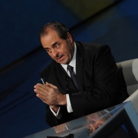 Foto Nicoloro G. 28/01/2012 Milano Trasmissione televisiva su Rai3 ” Che tempo che fa ” condotta da Fabio Fazio. nella foto Antonio Di Pietro