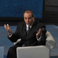 Foto Nicoloro G. 28/01/2012 Milano Trasmissione televisiva su Rai3 ” Che tempo che fa ” condotta da Fabio Fazio. nella foto Antonio Di Pietro
