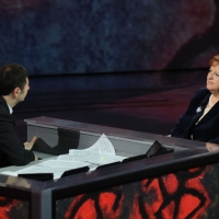 Foto Nicoloro G. 29/01/2012 Milano Trasmissione televisiva su Rai3 " Che tempo che fa " condotta da Fabio Fazio. nella foto Fabio Fazio – Anna Maria Cancellieri