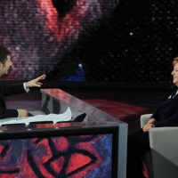 NIK_Foto Nicoloro G. 29/01/2012 Milano Trasmissione televisiva su Rai3 " Che tempo che fa " condotta da Fabio Fazio. nella foto Fabio Fazio – Anna Maria Cancellieri