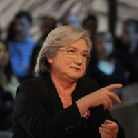 Foto Nicoloro G. 04/03/2011 Milano Trasmissione televisiva su La7 " Invasioni barbariche " condotta da Daria Bignardi. nella foto Rosy Bindi
