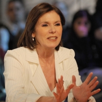Foto Nicoloro G. 08/04/2011 Milano Trasmissione televisiva su La7 " Invasioni barbariche " condotta da Daria Bignardi. nella foto Bianca Berlinguer