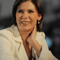 Foto Nicoloro G. 08/04/2011 Milano Trasmissione televisiva su La7 " Invasioni barbariche " condotta da Daria Bignardi. nella foto Bianca Berlinguer