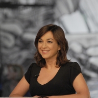 Foto Nicoloro G. 08/04/2011 Milano Trasmissione televisiva su La7 " Invasioni barbariche " condotta da Daria Bignardi. nella foto Daria Bignardi