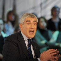 Foto Nicoloro G. 11/02/2011 Milano Trasmissione televisiva su La7 " Invasioni barbariche " condotta da Daria Bignardi. nella foto Pier Ferdinando Casini