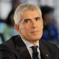 Foto Nicoloro G. 11/02/2011 Milano Trasmissione televisiva su La7 " Invasioni barbariche " condotta da Daria Bignardi. nella foto Pier Ferdinando Casini
