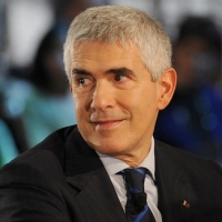 Foto Nicoloro G. 11/02/2011 Milano Trasmissione televisiva su La7 " Invasioni barbariche " condotta da Daria Bignardi. nella foto Pier Ferdinando Casini