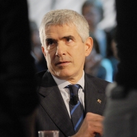 Foto Nicoloro G. 11/02/2011 Milano Trasmissione televisiva su La7 " Invasioni barbariche " condotta da Daria Bignardi. nella foto Pier Ferdinando Casini