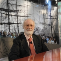 Foto Nicoloro G. 12/11/2010 Milano, Trasmissione televisiva "Le Invasioni barbariche" in programmazione su La7 e condotta da Daria Bignardi. nella foto Eugenio Scalfari