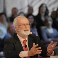 Foto Nicoloro G. 12/11/2010 Milano, Trasmissione televisiva "Le Invasioni barbariche" in programmazione su La7 e condotta da Daria Bignardi. nella foto Eugenio Scalfari