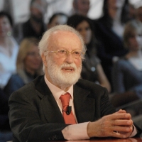 Foto Nicoloro G. 12/11/2010 Milano, Trasmissione televisiva "Le Invasioni barbariche" in programmazione su La7 e condotta da Daria Bignardi. nella foto Eugenio Scalfari