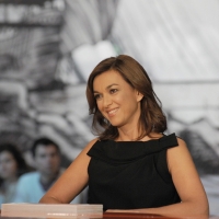 Foto Nicoloro G. 12/11/2010 Milano, Trasmissione televisiva "Le Invasioni barbariche" in programmazione su La7 e condotta da Daria Bignardi. nella foto Daria Bignardi