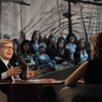 Foto Nicoloro G. 12/11/2010 Milano, Trasmissione televisiva "Le Invasioni barbariche" in programmazione su La7 e condotta da Daria Bignardi. nella foto Vittorio Sgarbi – Daria Bignardi